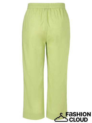 Lime green linen capris