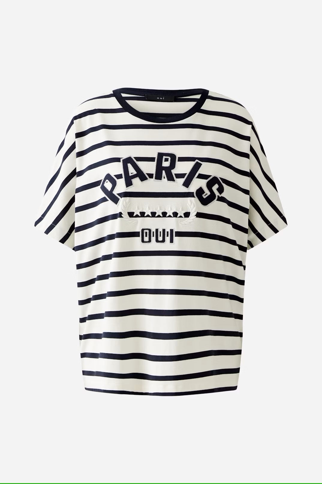 oui paris stripe tshirt front