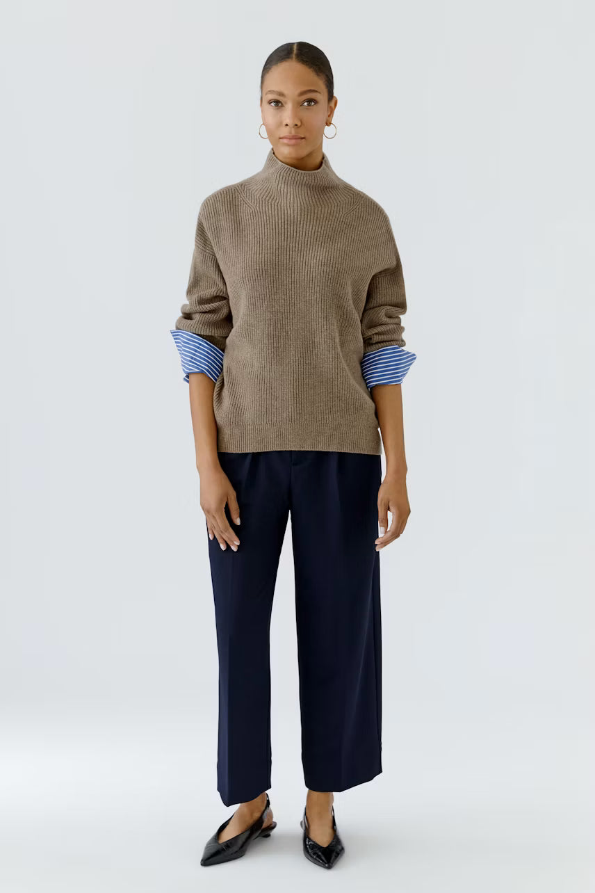 Black  Wide Leg Tailored Trousers