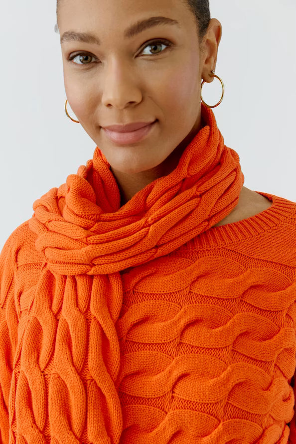 Cable knitscarf - extra long