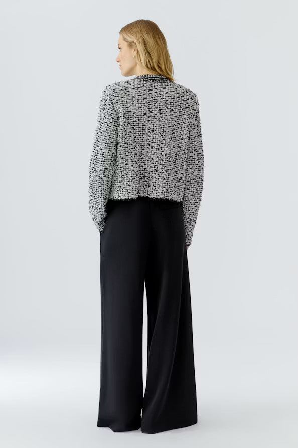 Cardigan - black offwhite
