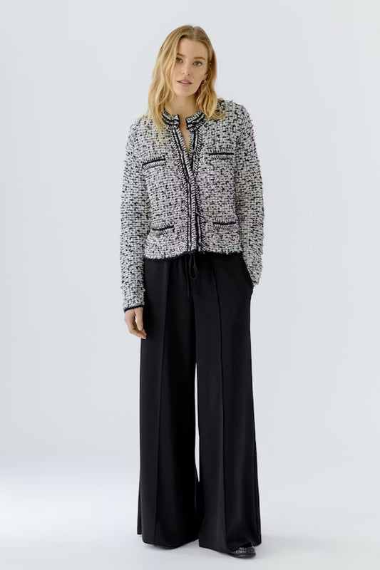 Cardigan - black offwhite