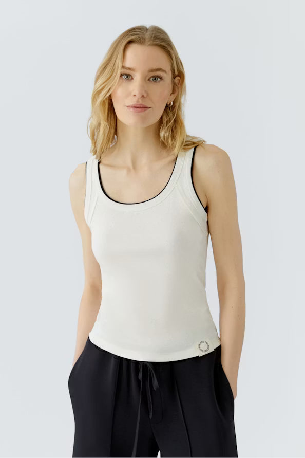 Tank Top - white black
