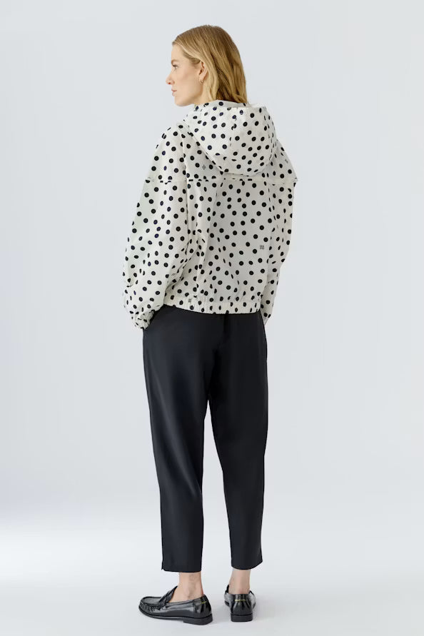 Polka Dot Windbreaker with hood