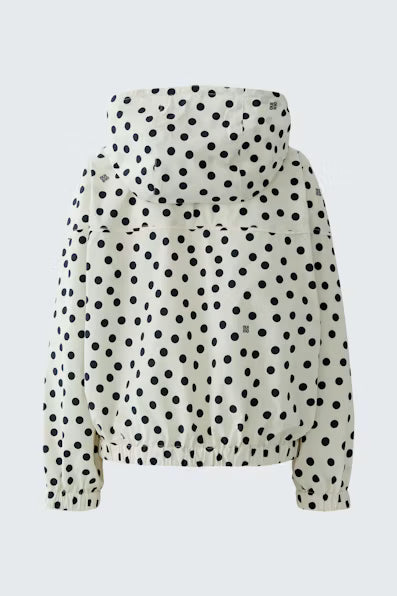 Polka Dot Windbreaker with hood