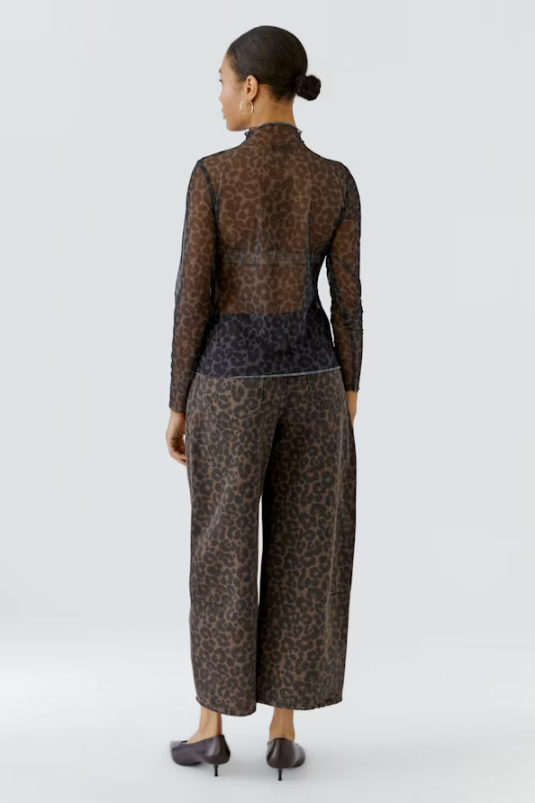 LONG SLEEVE MESH TURTLENECK
