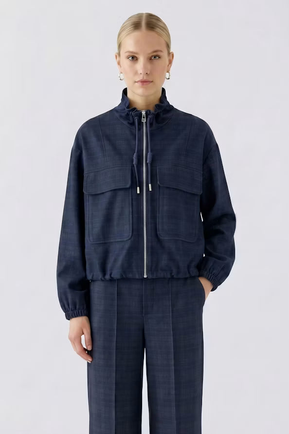 Soft jersey jacket in a sporty look