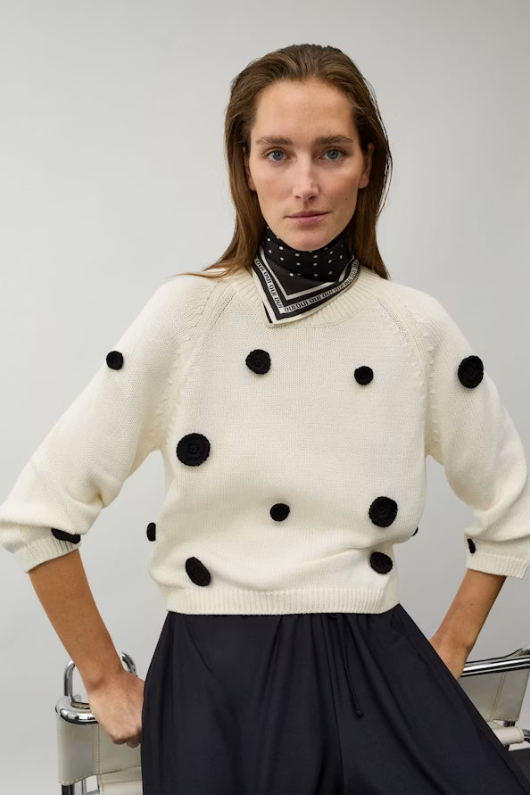 Scarf - black offwhite