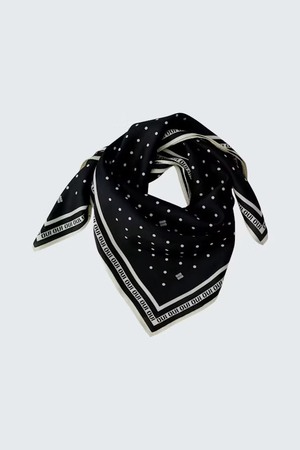 Scarf - black offwhite