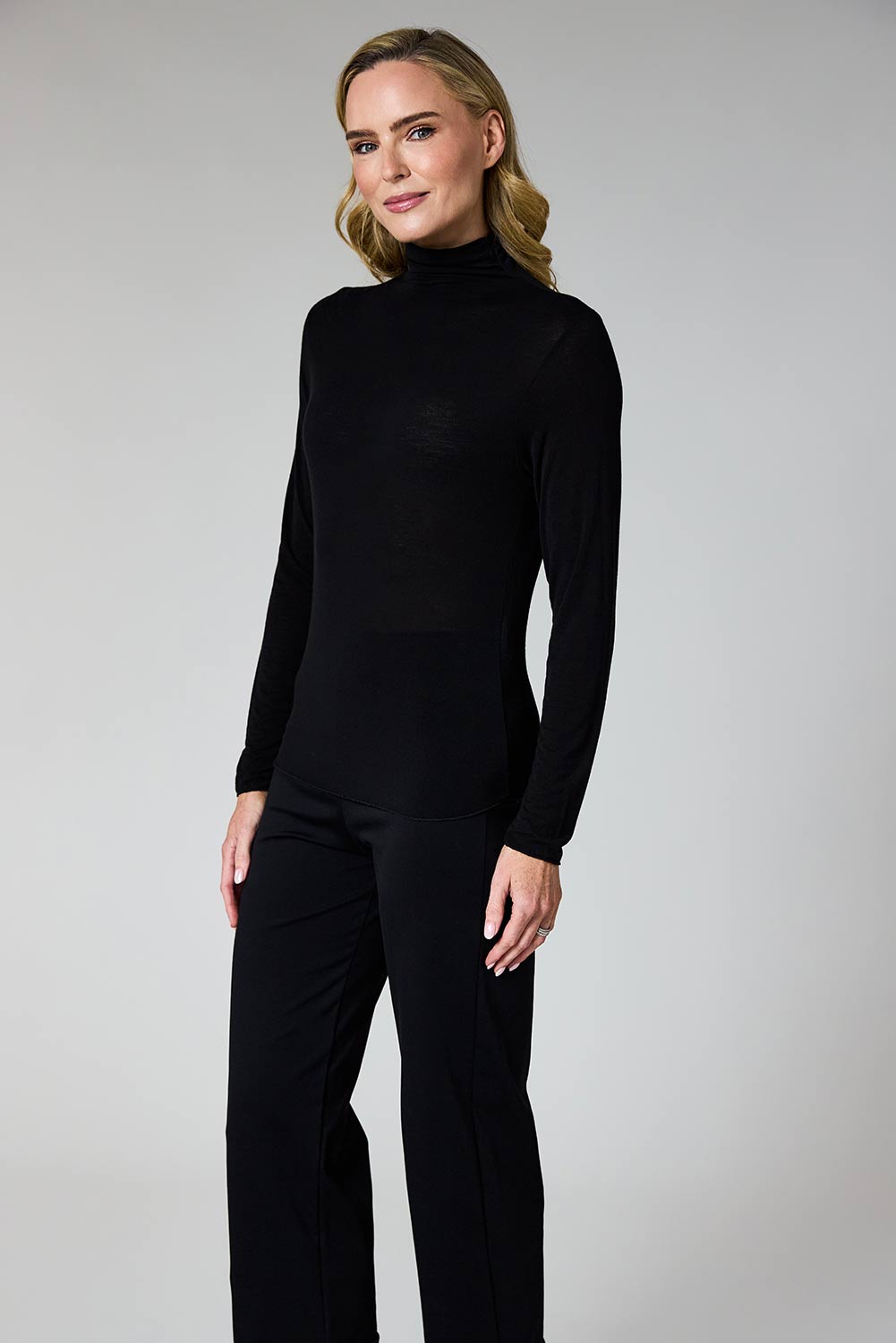 Roll Neck Long Sleeve Top