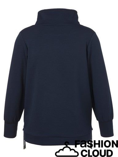 Navy Funnel Neck Sweatshirt