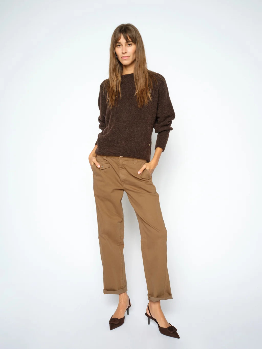 MMAymen Len Pant| Boyfriend fit  | Mid waist
