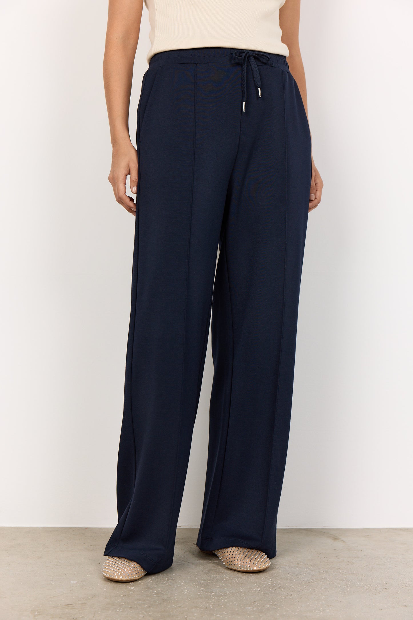 Soya Concept Navy Pants pull string