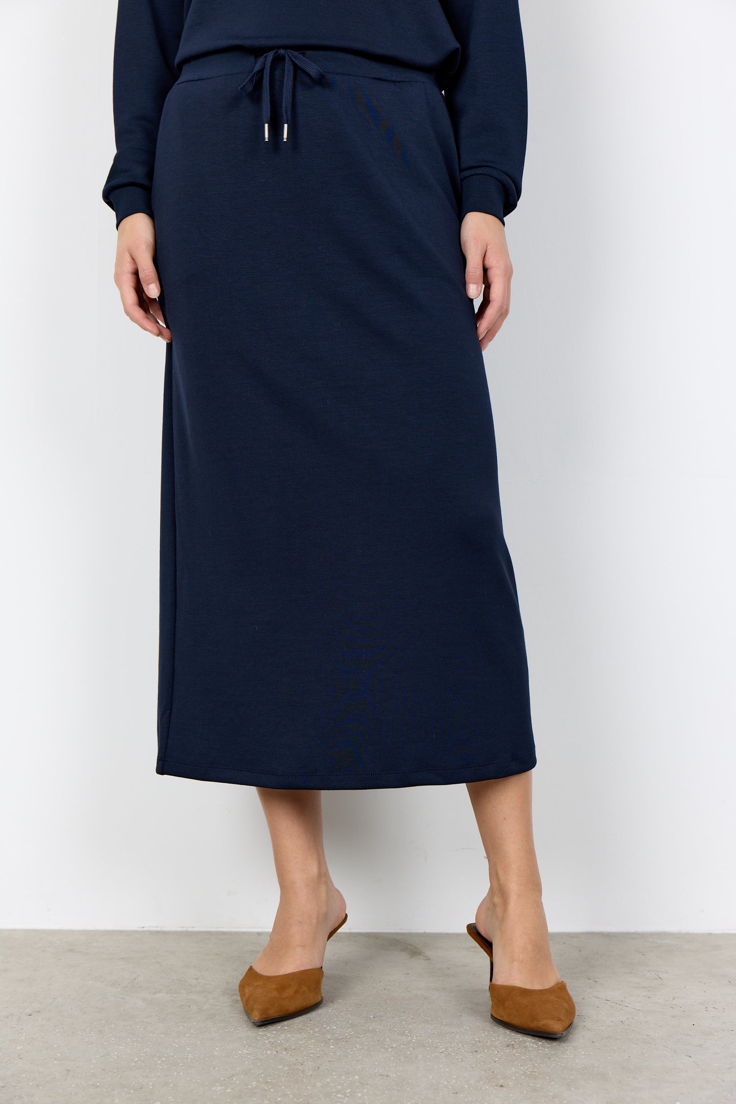 Soya Concept navy skirt. Casual look