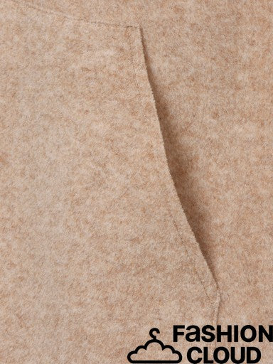 Close-up of a beige textured fabric with a visible fold and a black 'FASHION CLOUD' watermark/logo in the bottom right corner.