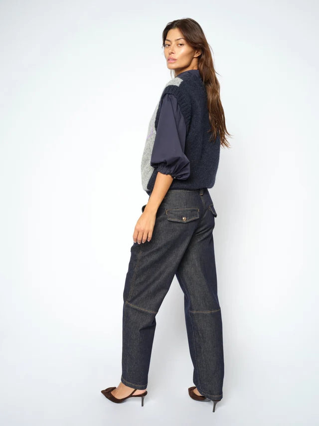 MMAymen Chino Denim Jeans | Boyfriend fit  | Mid waist