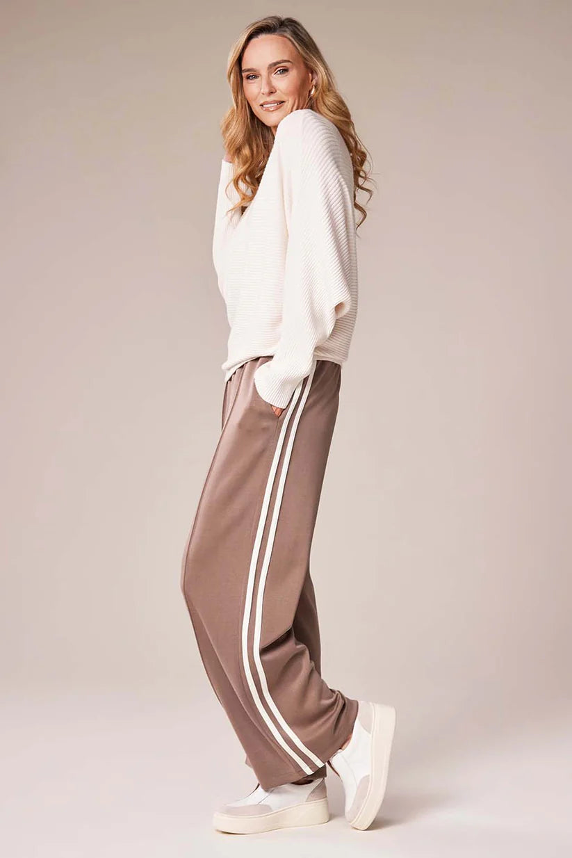 Triple Soft Trousers with stripes on side of leg