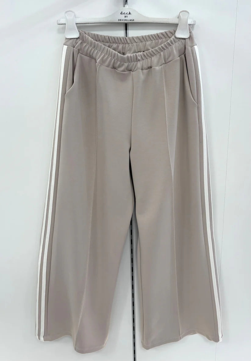 Triple Soft Trousers with stripes on side of leg