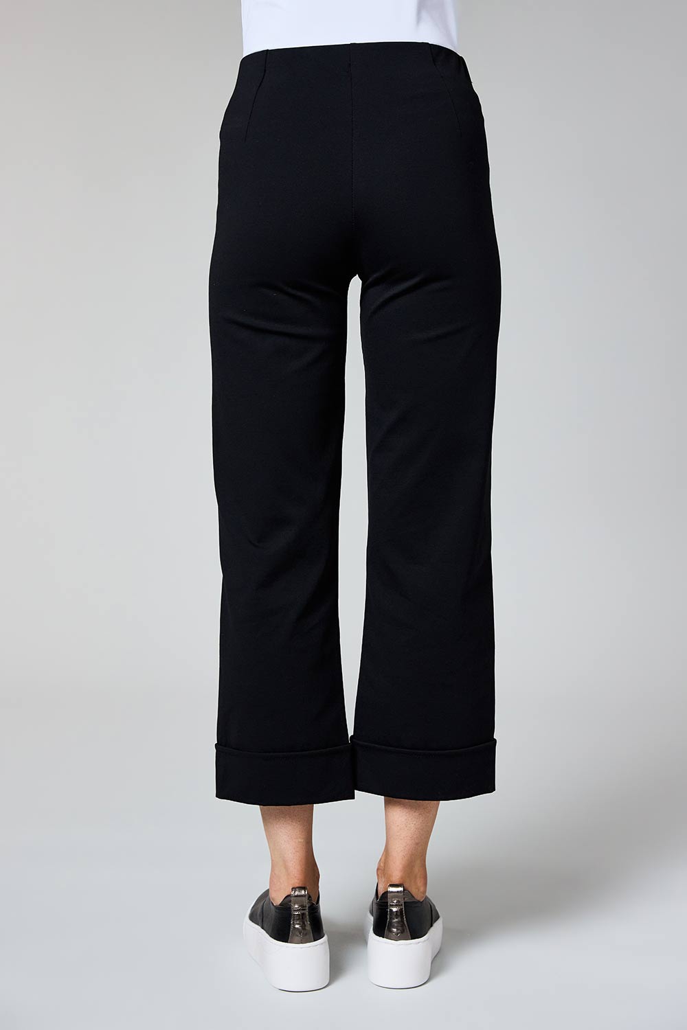 Cropped Turn-Up Trousers