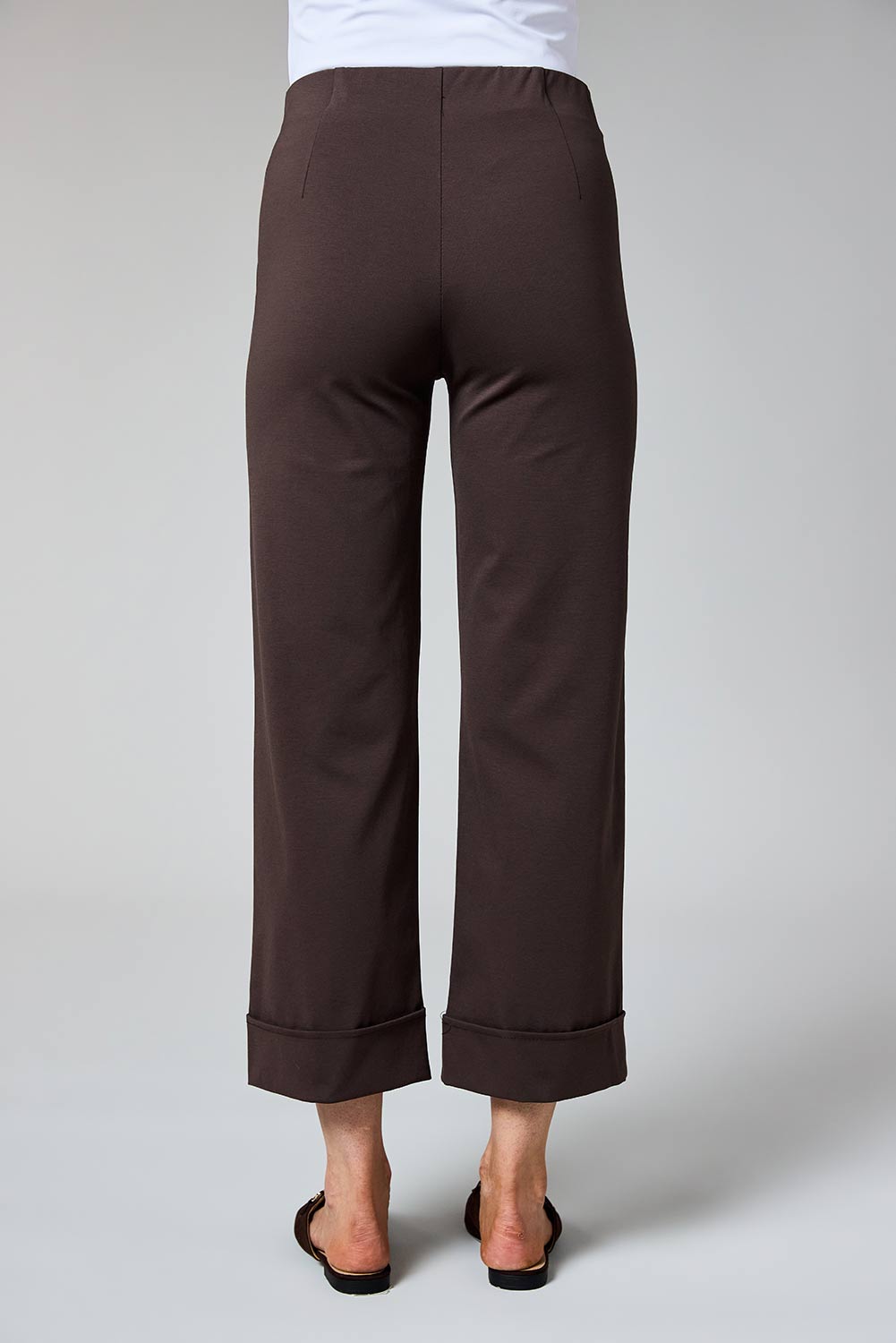 Cropped Turn-Up Trousers