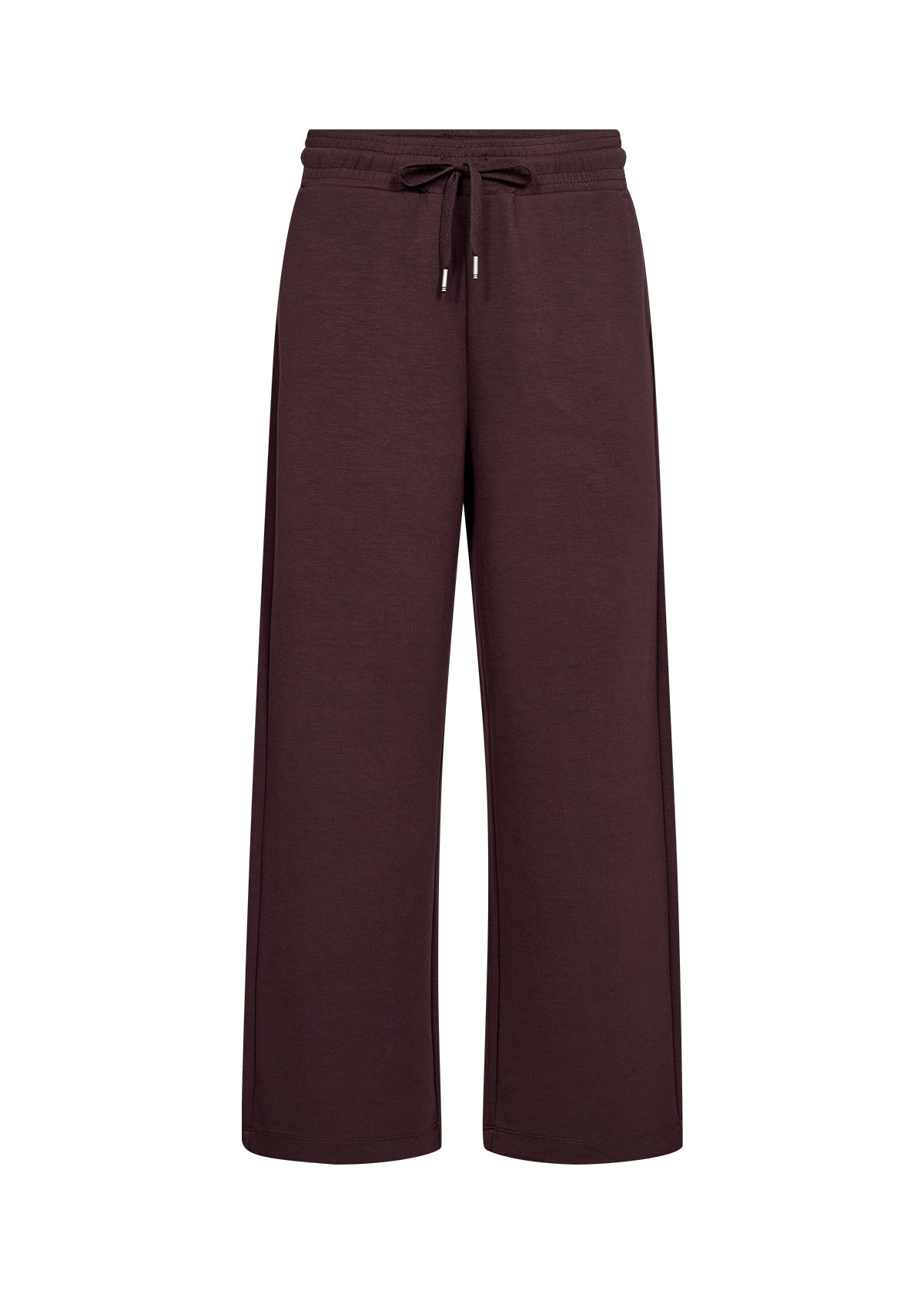 Brown wide-leg pants on a white background