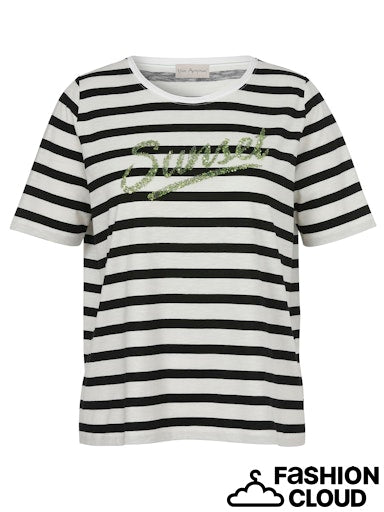 STRIPED ROUND NECK TSHIRT