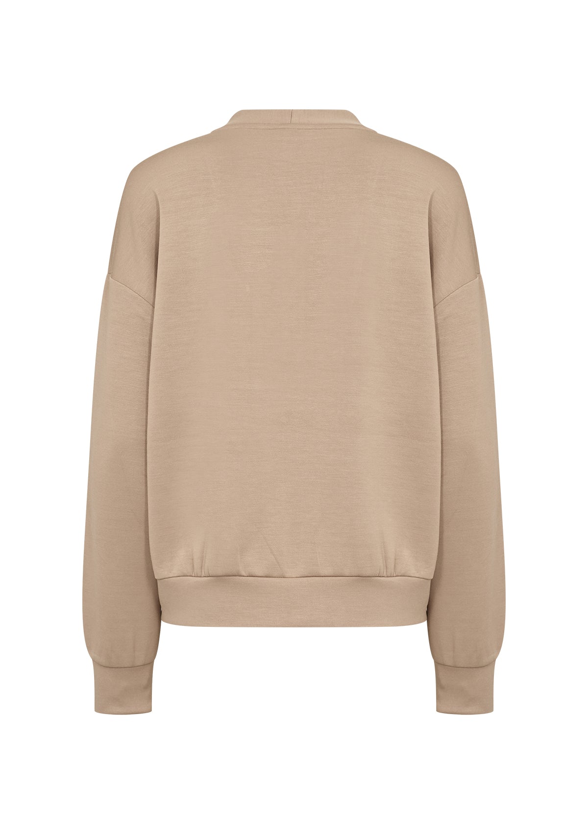 Beige sweatshirt on a white background