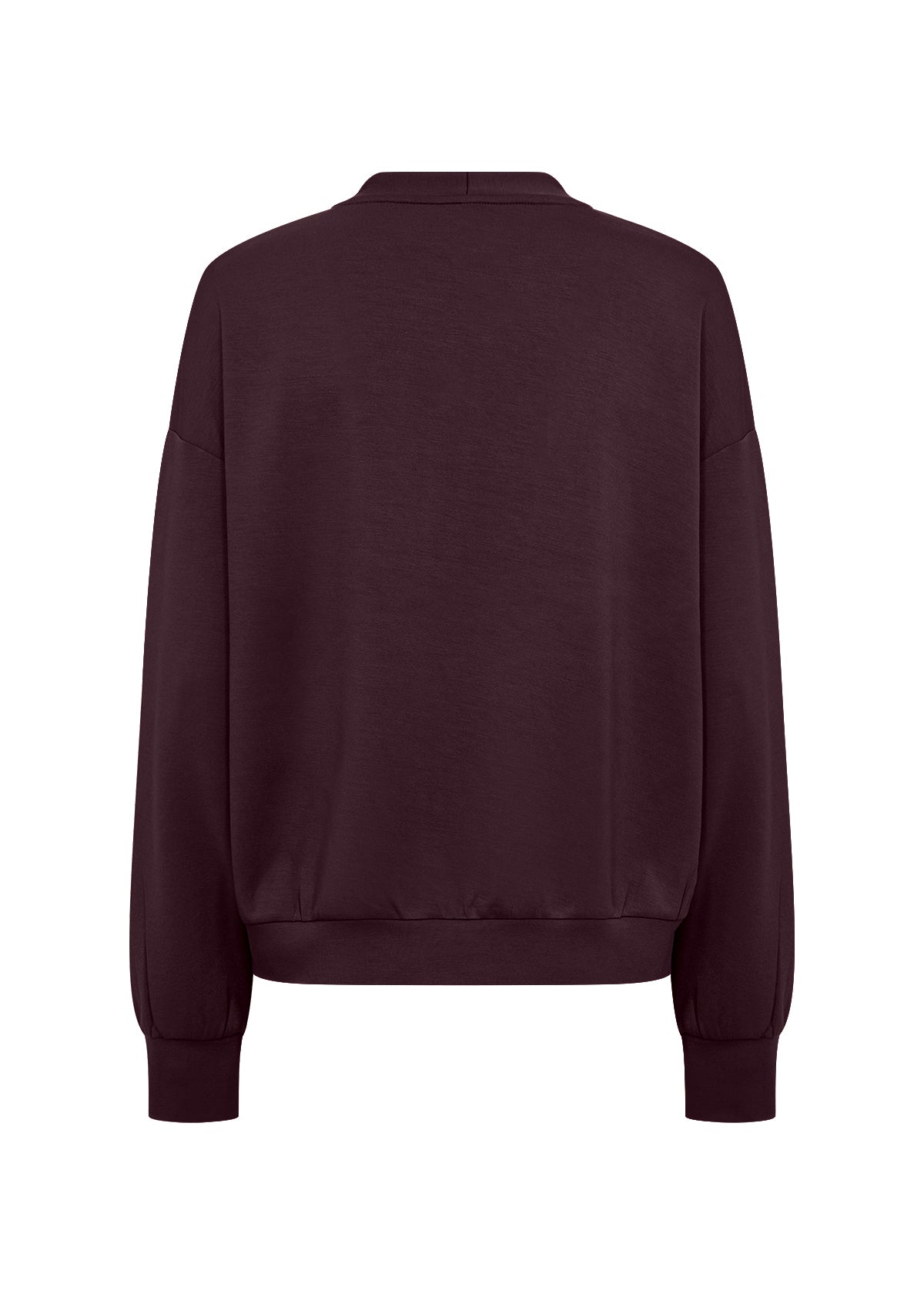Maroon sweatshirt on a white background