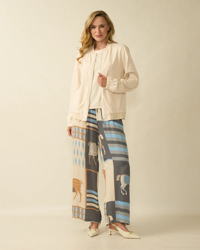3697 Punto Milano Bomber Jacker Cream
