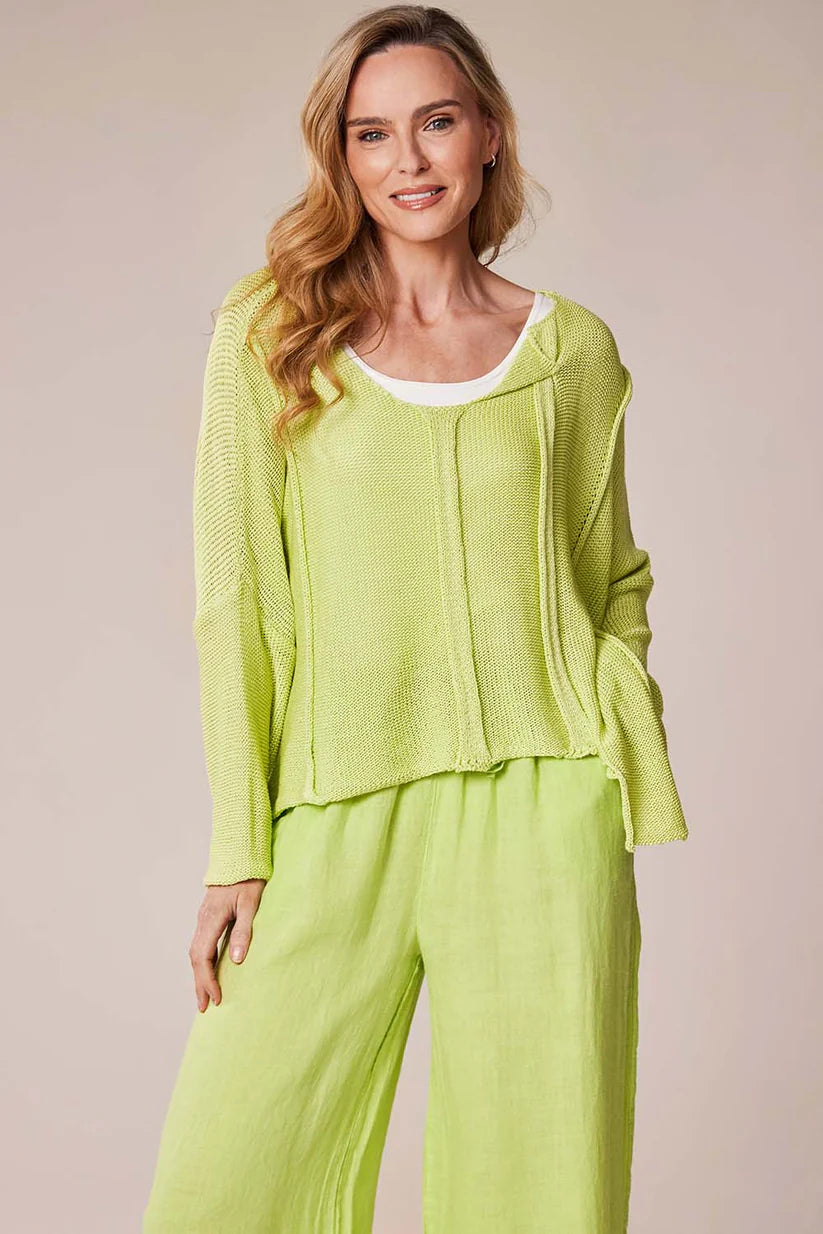 Irregular Neckline Knit