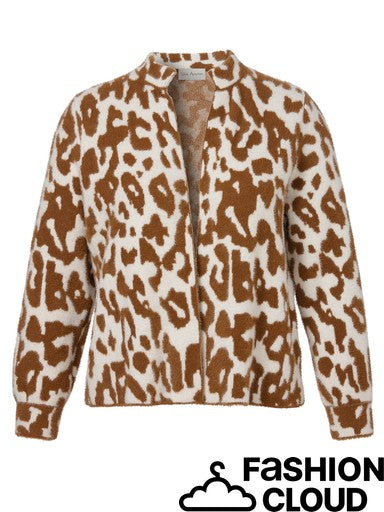 Brown & Cream Leopard Print Cardigan