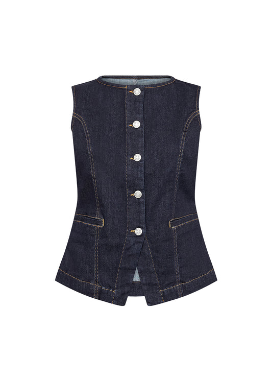 Soya Concept Kimberly Navy Denim Waistcoat