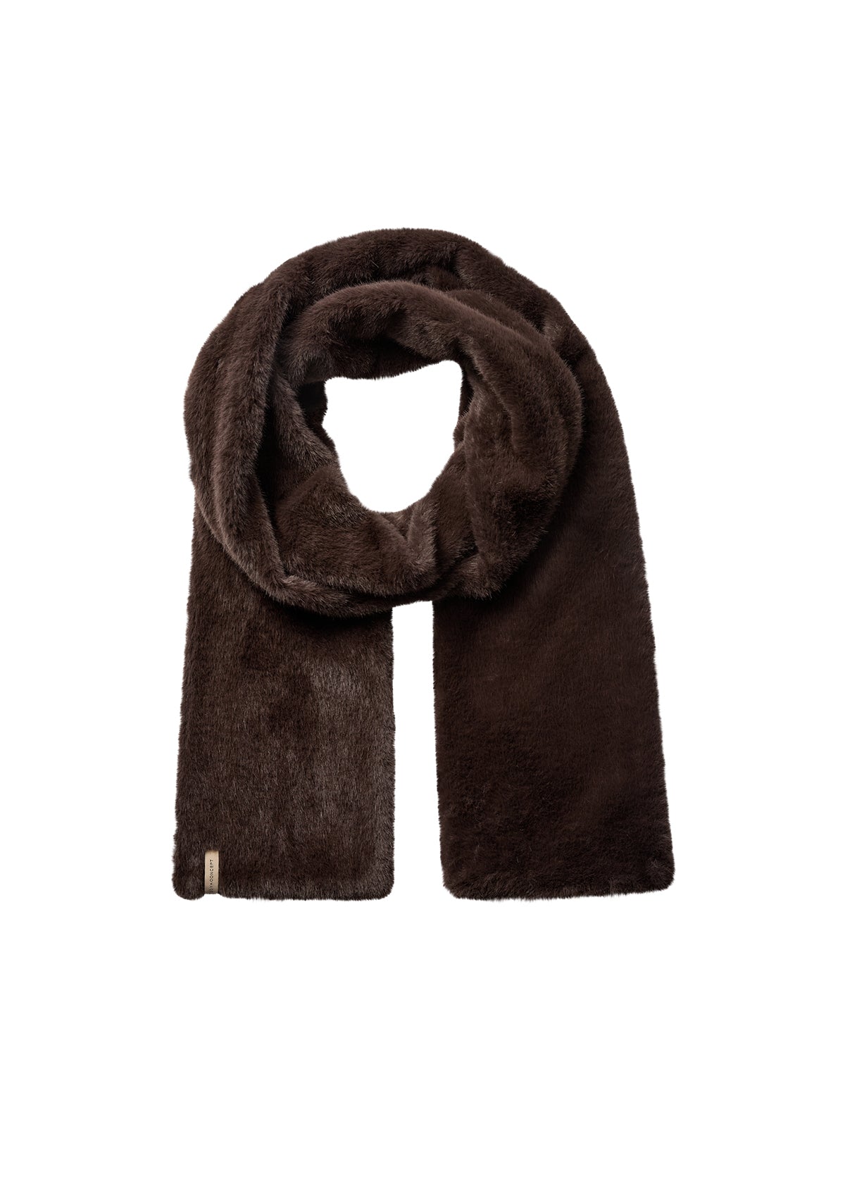 Brown scarf on a white background