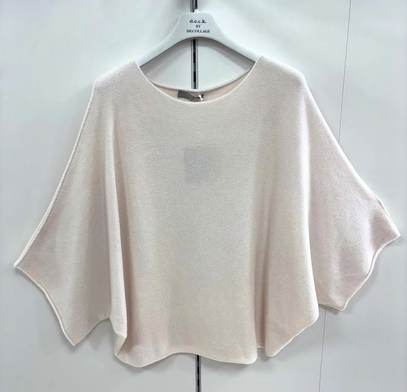 Short Sleeve Batwing Knit