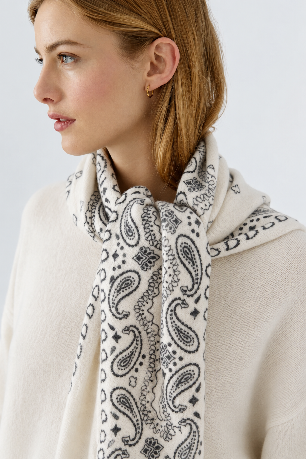 Oui Paisley Print Scarf