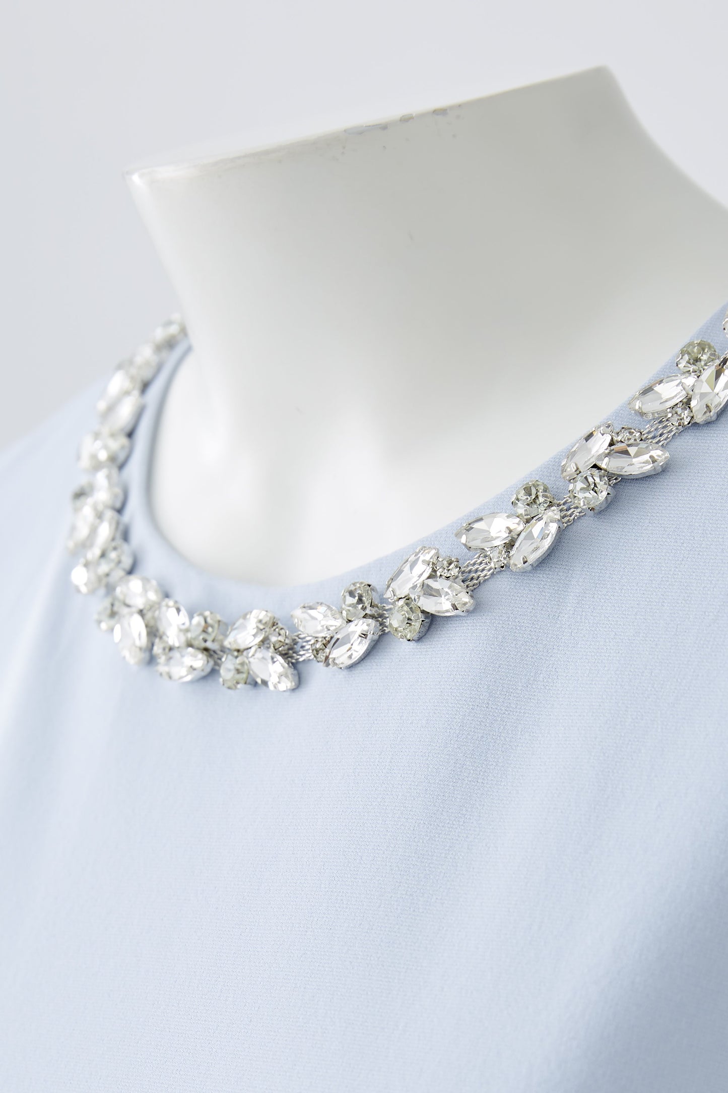 Powder Blue Diamonte Dress