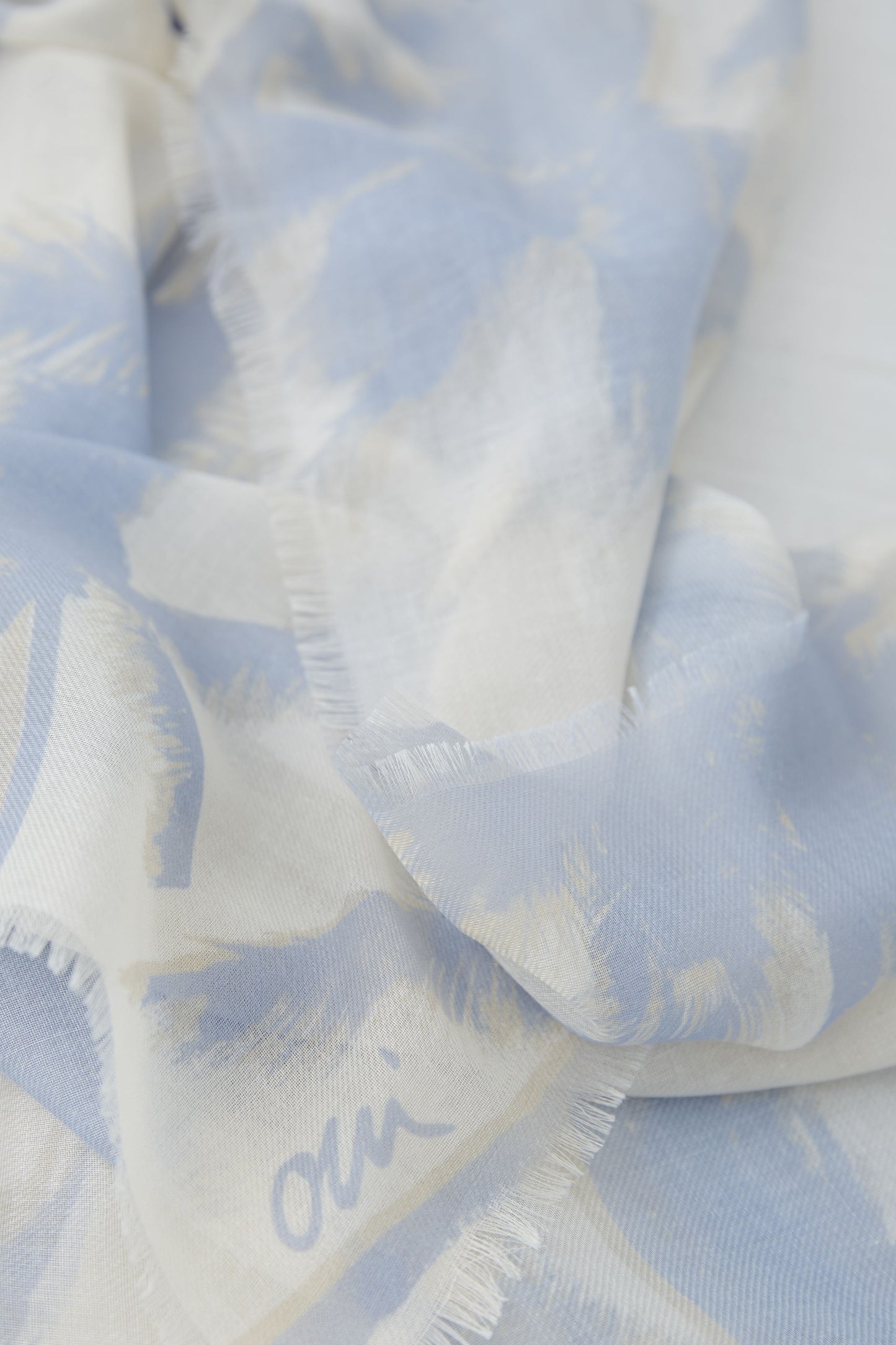 Blue Palm Tree Scarf