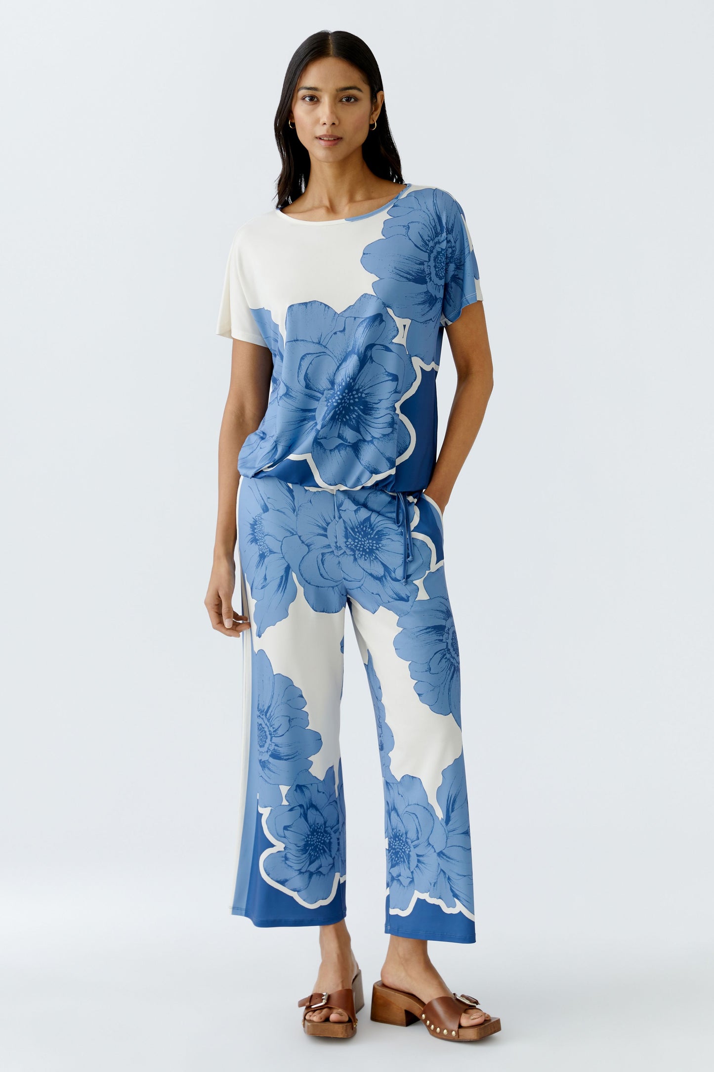 Floral Print Palazzo Trousers