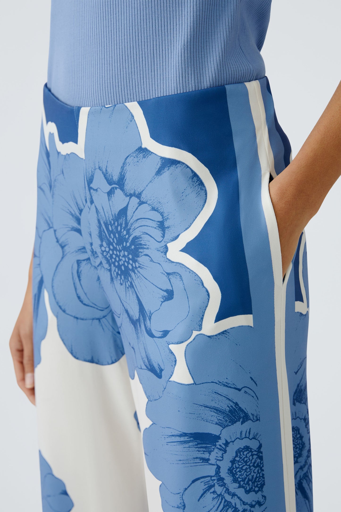 Floral Print Palazzo Trousers