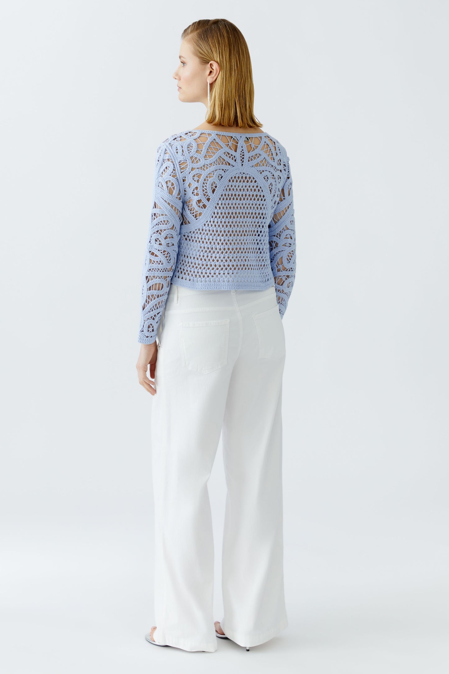 Blue Crochet Jumper