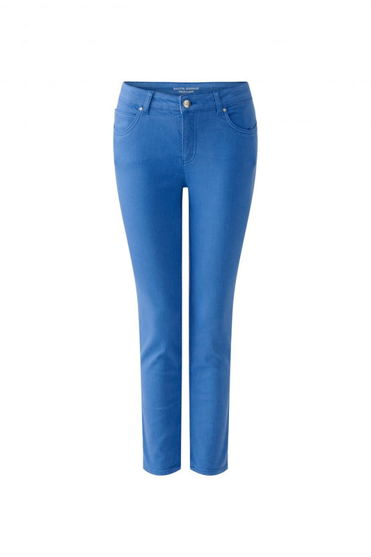 Baxtor Cropped Jeggings - Blue & Fungi