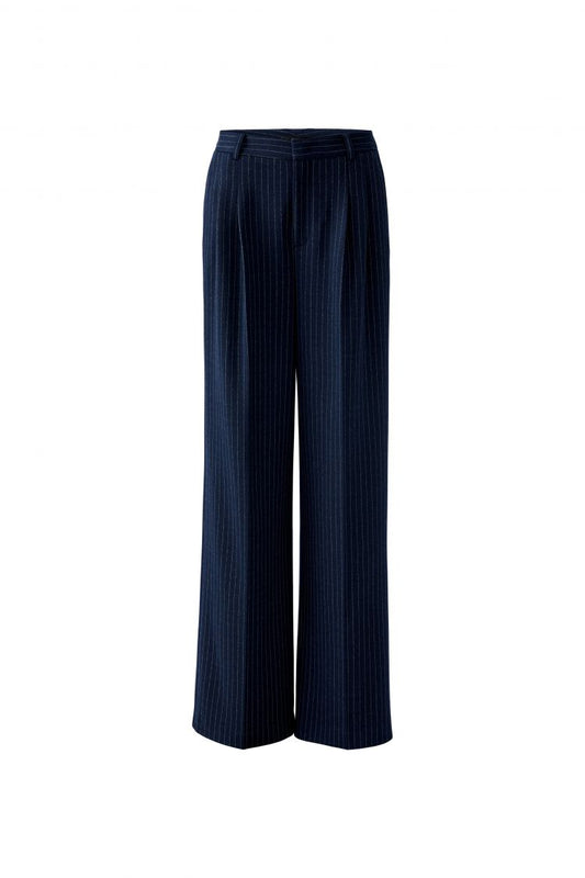 Pin Stripe Pleated Trousers