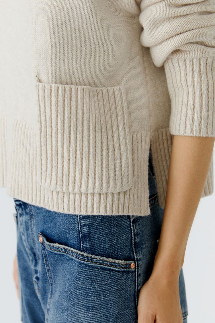 Cream Pocket Jumper