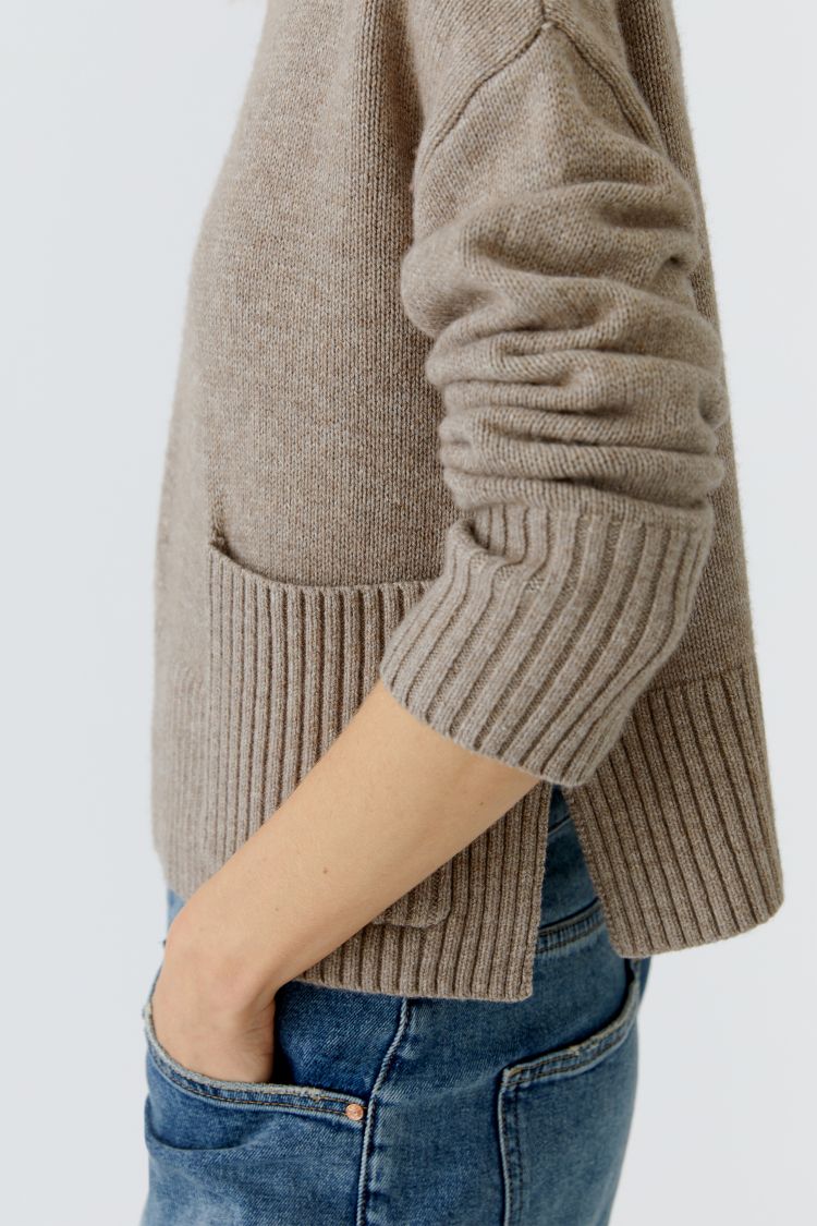 Smokey Taupe Pocket Jumper