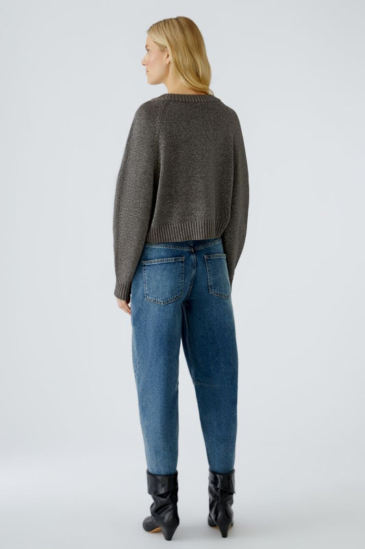 Taupe Round Neck Jumper