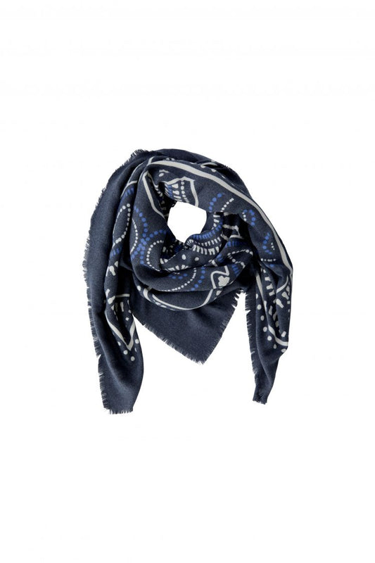 Blue Pattern Scarf