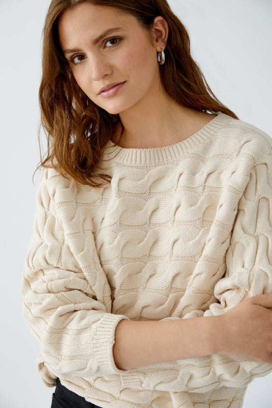 Sirah Jumper in Grey, Blue & Bramble Berry
