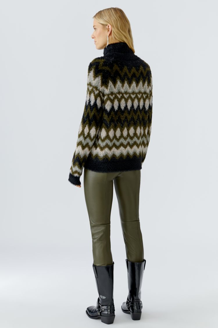 Khaki Rose Pattern Jumper