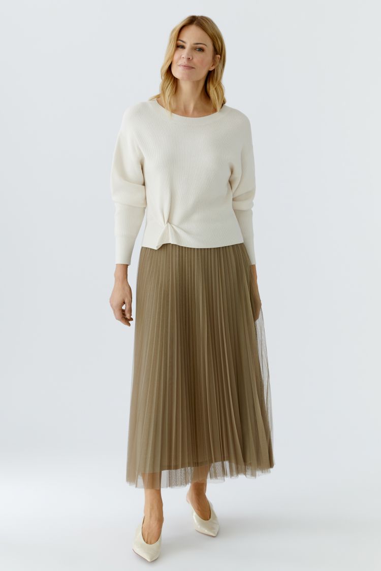 Pleated Tulle Skirt