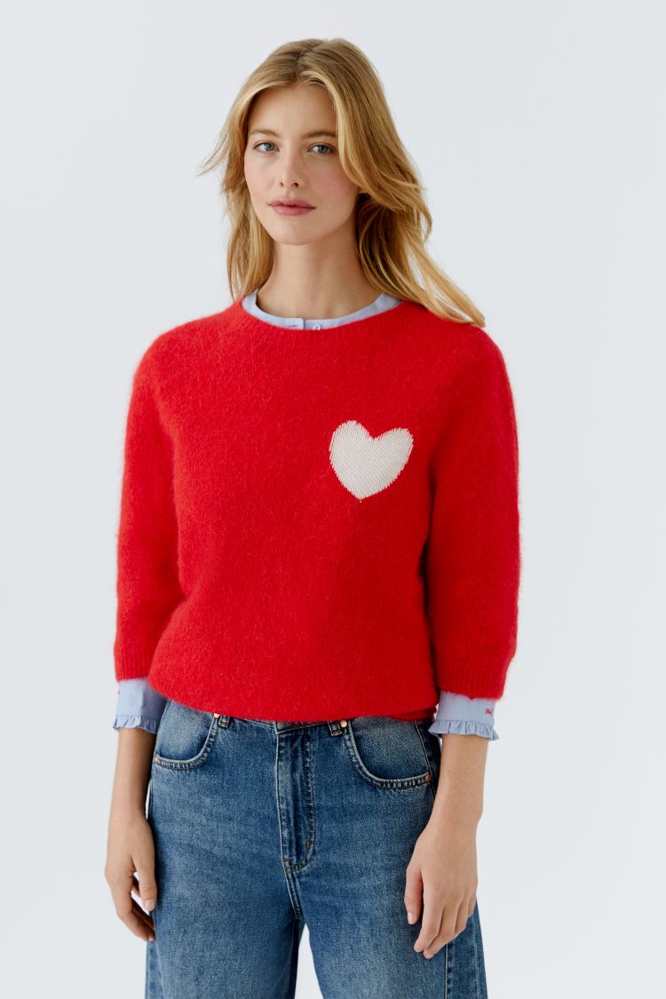Red Heart Pullover